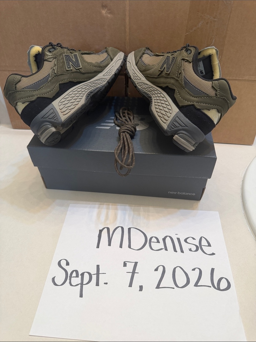 New Balance Unisex Olive, Grey, and Black 2002RD Sneakers